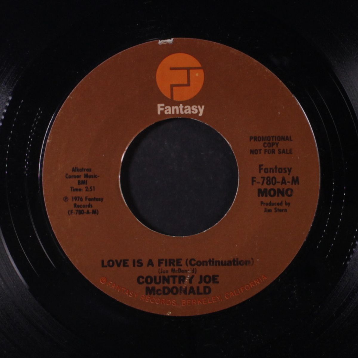love is a fire / mono by COUNTRY JOE MCDONALD