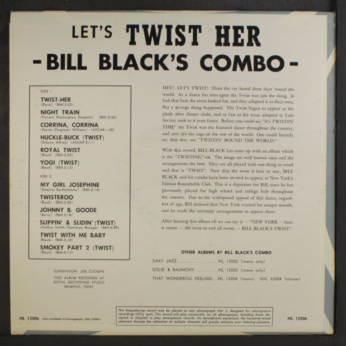 let's twist her by BILL BLACK'S COMBO