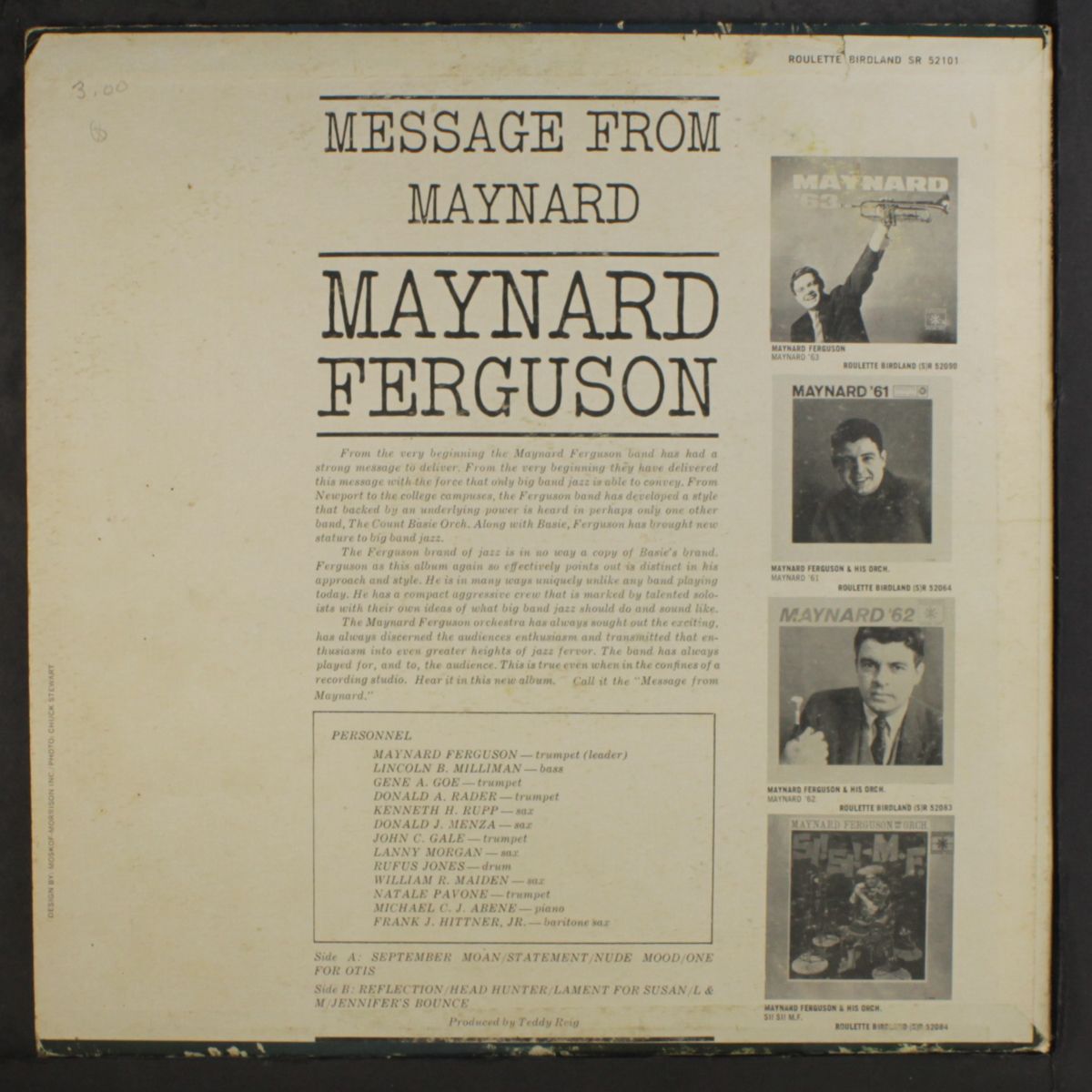 message from maynard by MAYNARD FERGUSON