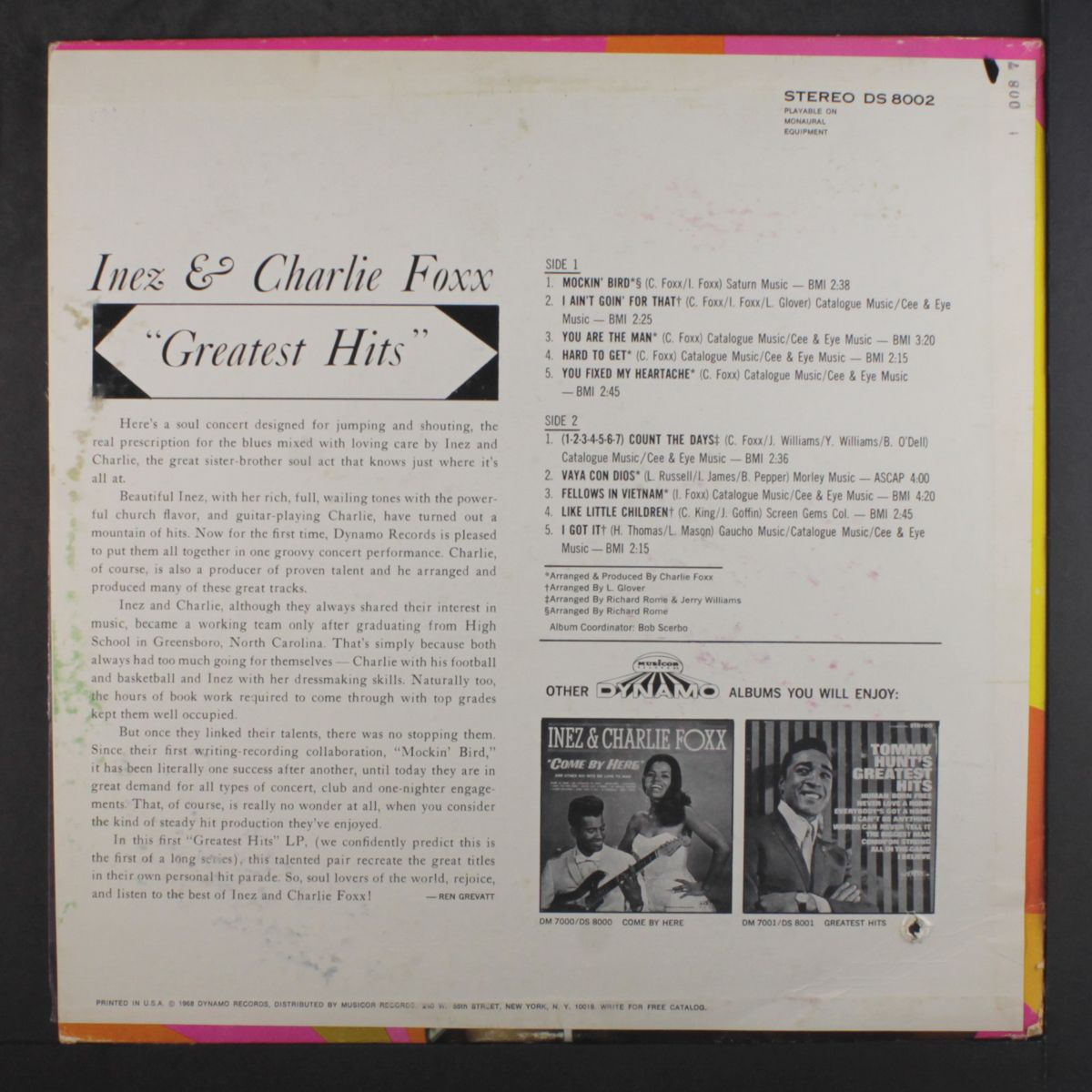 greatest hits by INEZ & CHARLIE FOXX