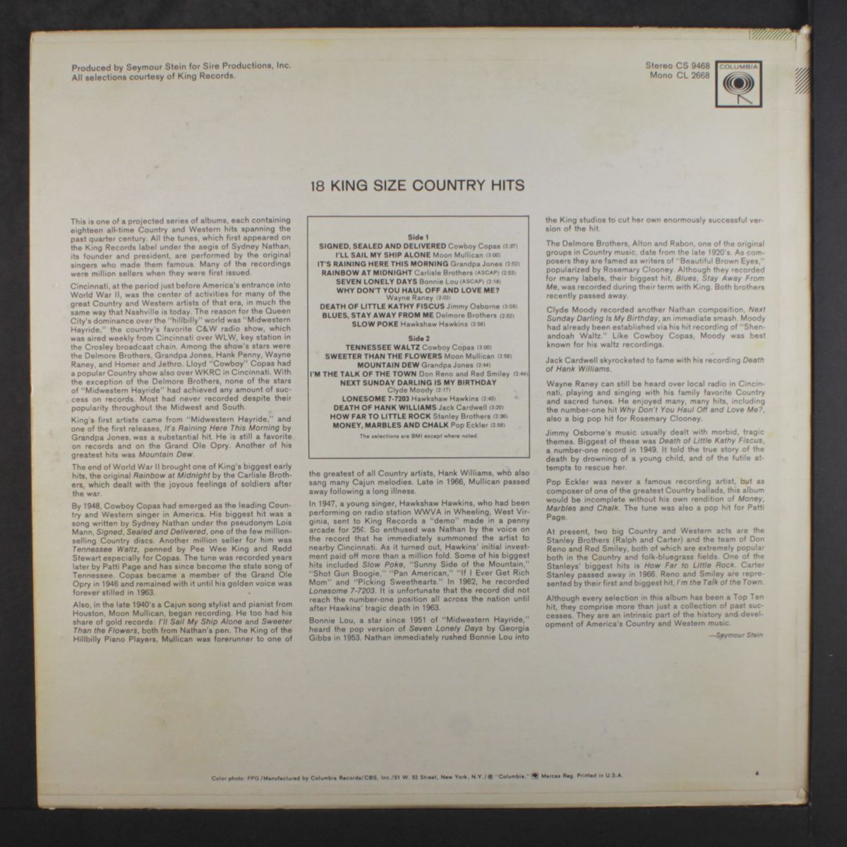 18 king size country hits by VARIOUS