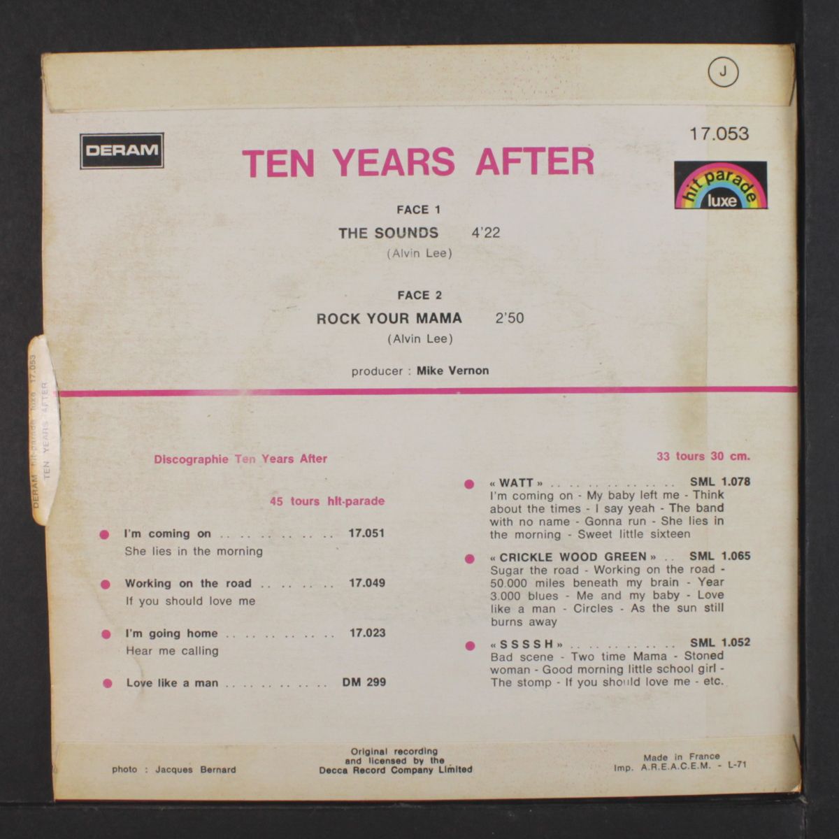 the sounds / rock your mama by TEN YEARS AFTER