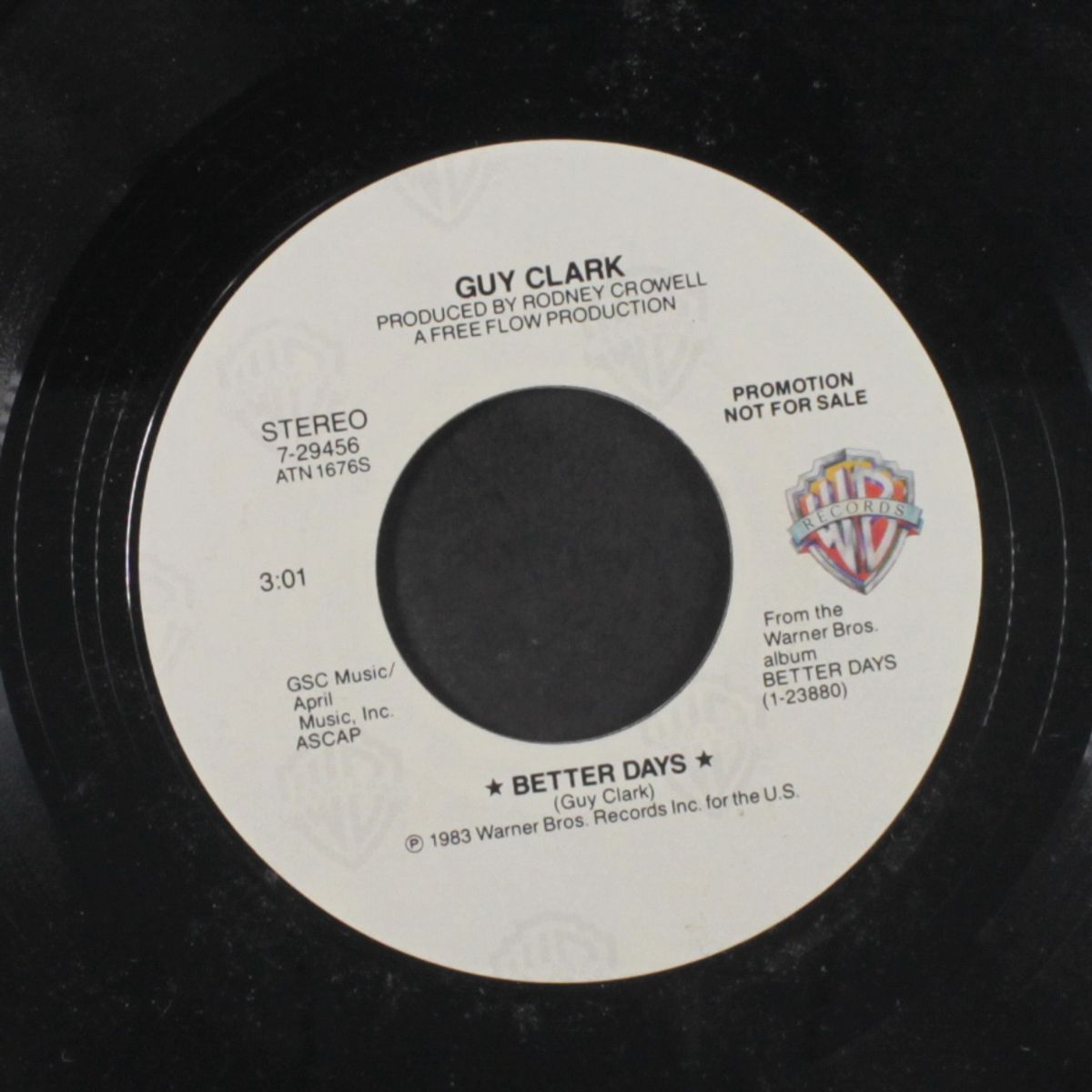 better days / heartbroke by GUY CLARK