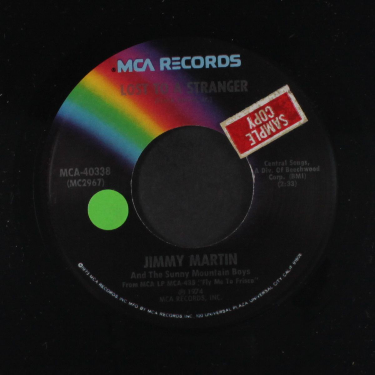lost to a stranger / you are my sunshine by JIMMY MARTIN