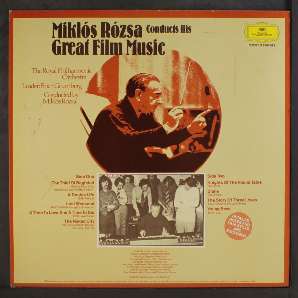 conducts his great film music by MIKLOS ROZSA