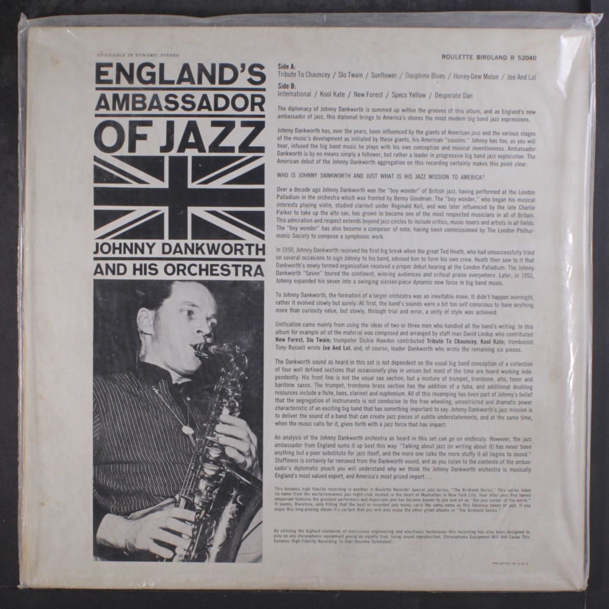 england's ambassador of jazz by JOHN DANKWORTH
