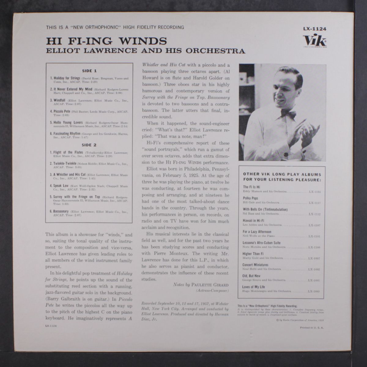 hi-fi-ing winds by ELLIOT LAWRENCE