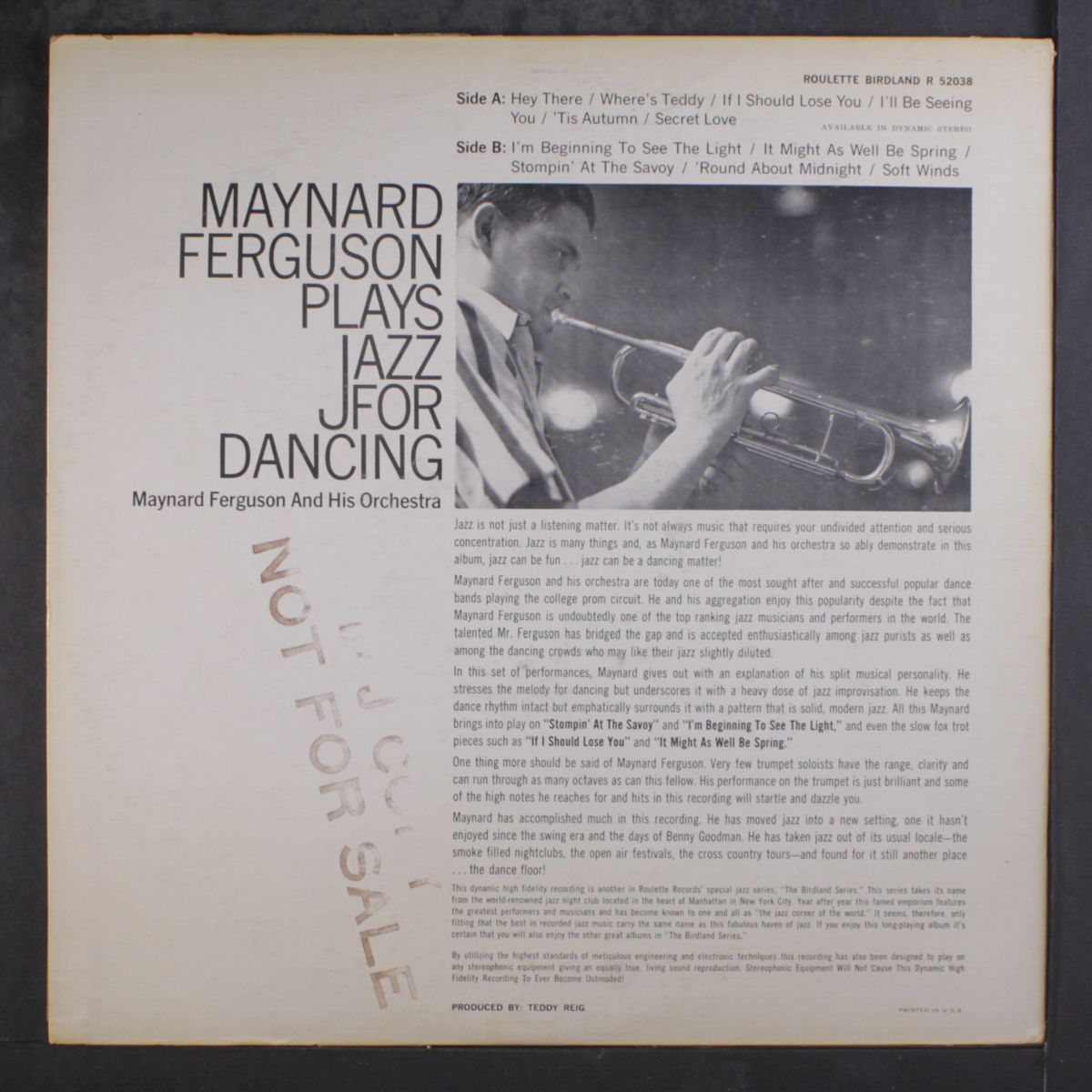 plays jazz for dancing by MAYNARD FERGUSON
