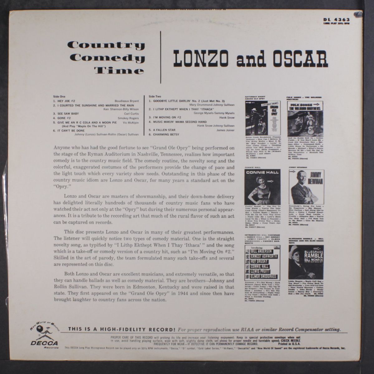country comedy time by LONZO & OSCAR