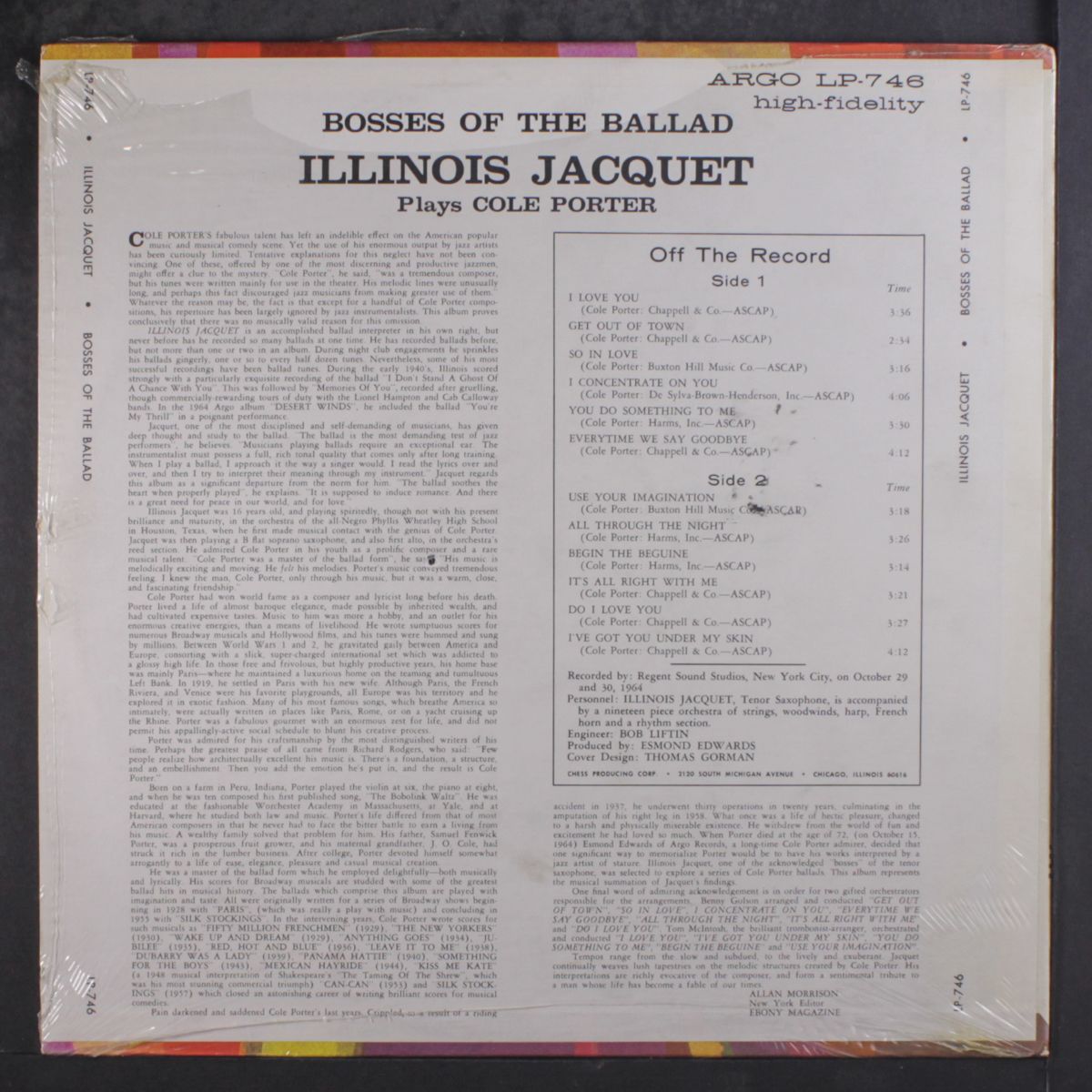 bosses of the ballad by ILLINOIS JACQUET