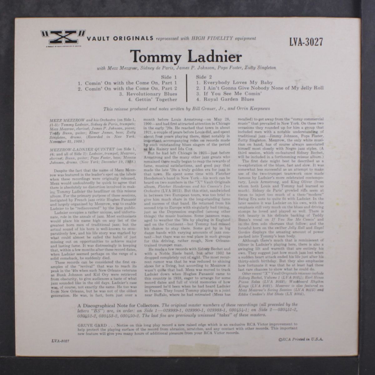 tommy ladnier by TOMMY LADNIER