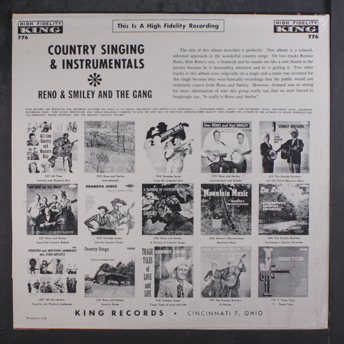 country singing & instrumentals by RENO & SMILEY