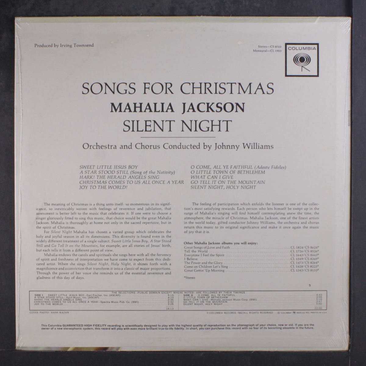silent night by MAHALIA JACKSON