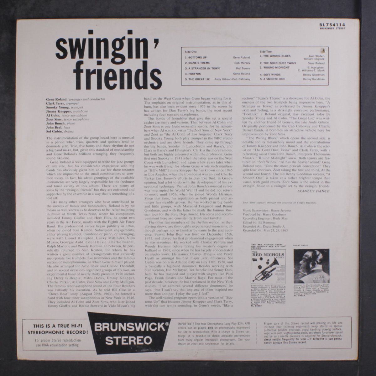swingin' friends! by GENE ROLAND