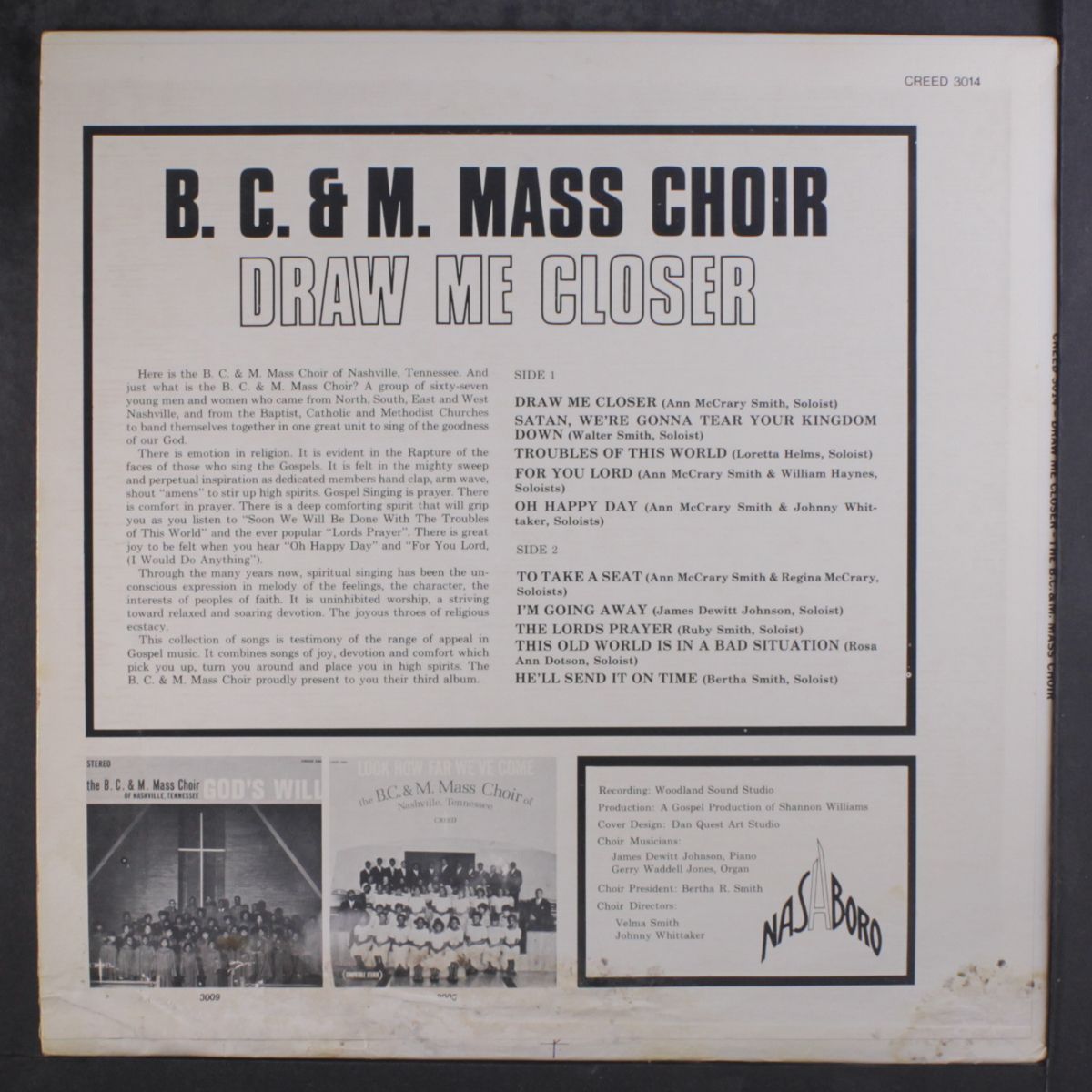 draw me closer by B.C. & M. CHOIR