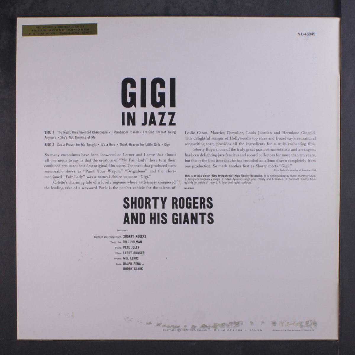 gigi in jazz by SHORTY ROGERS