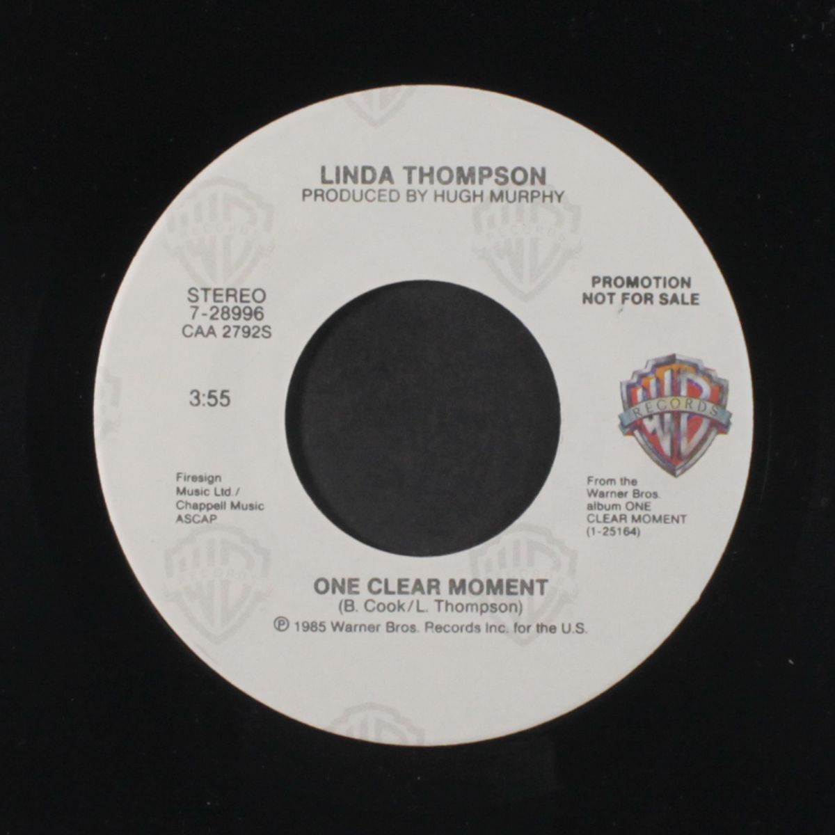 one clear moment / same by LINDA THOMPSON