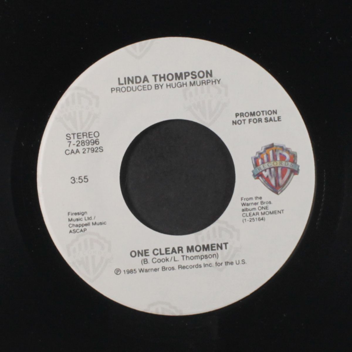 one clear moment / same by LINDA THOMPSON