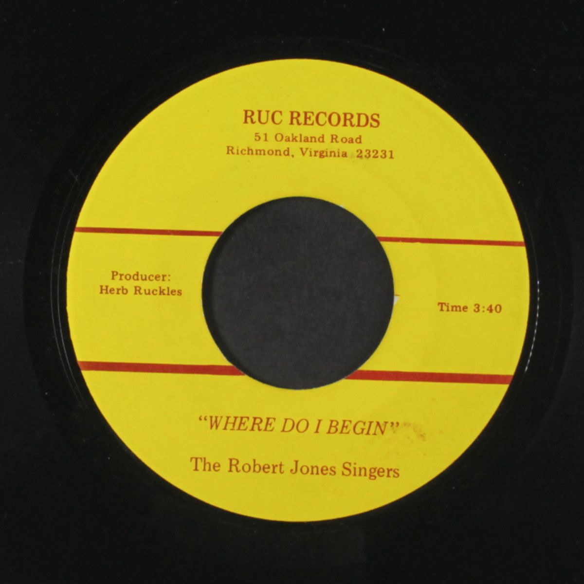 where do i begin by ROBERT JONES SINGERS