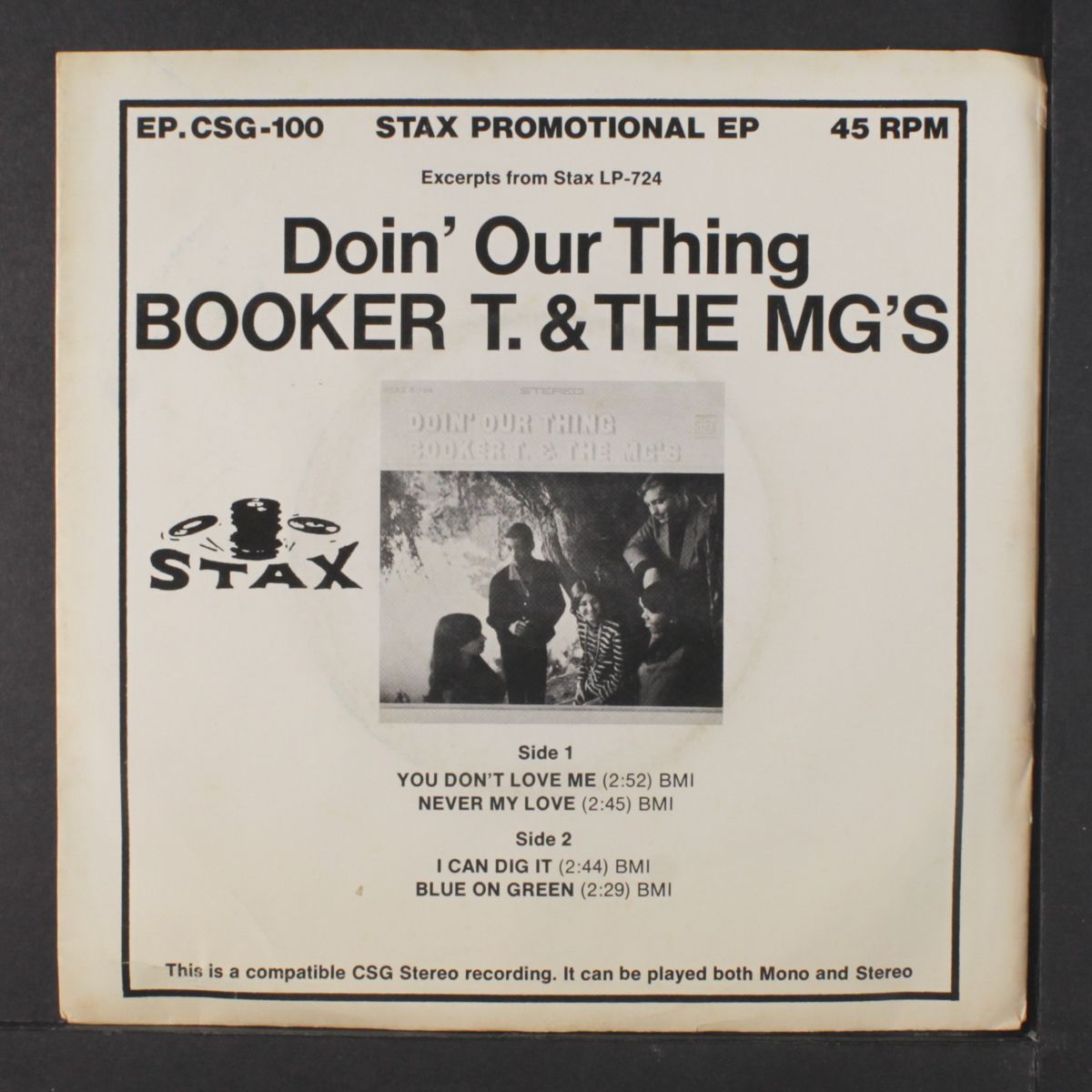 excerpts from doin' our own thing by BOOKER T. & MG'S