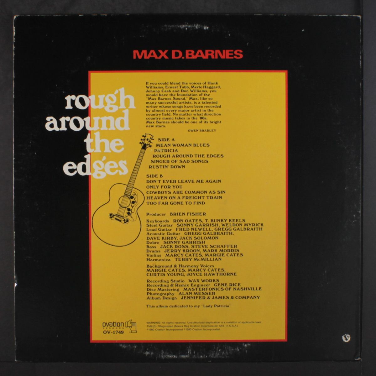 rough around the edges by MAX D. BARNES