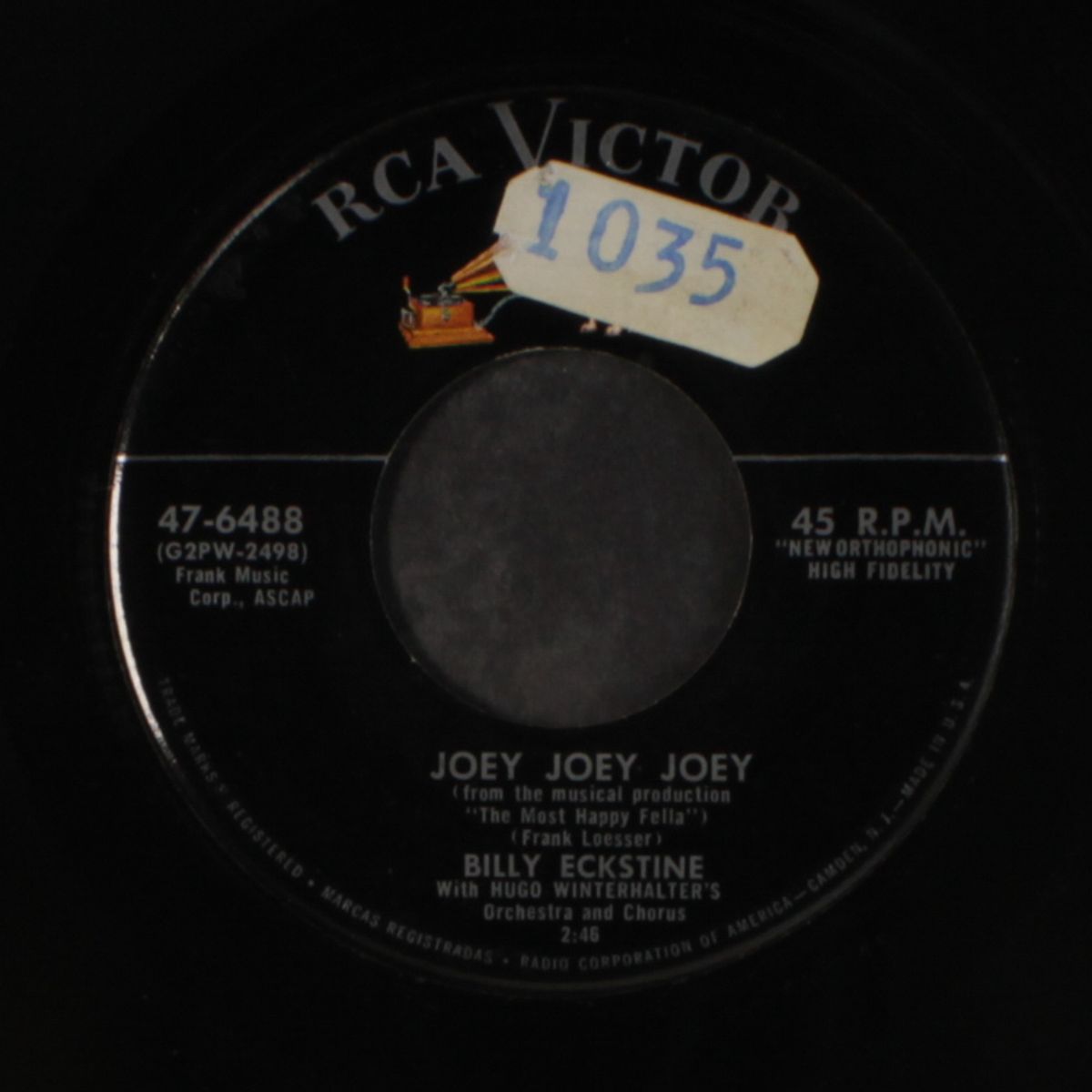 my heart says no by BILLY ECKSTINE