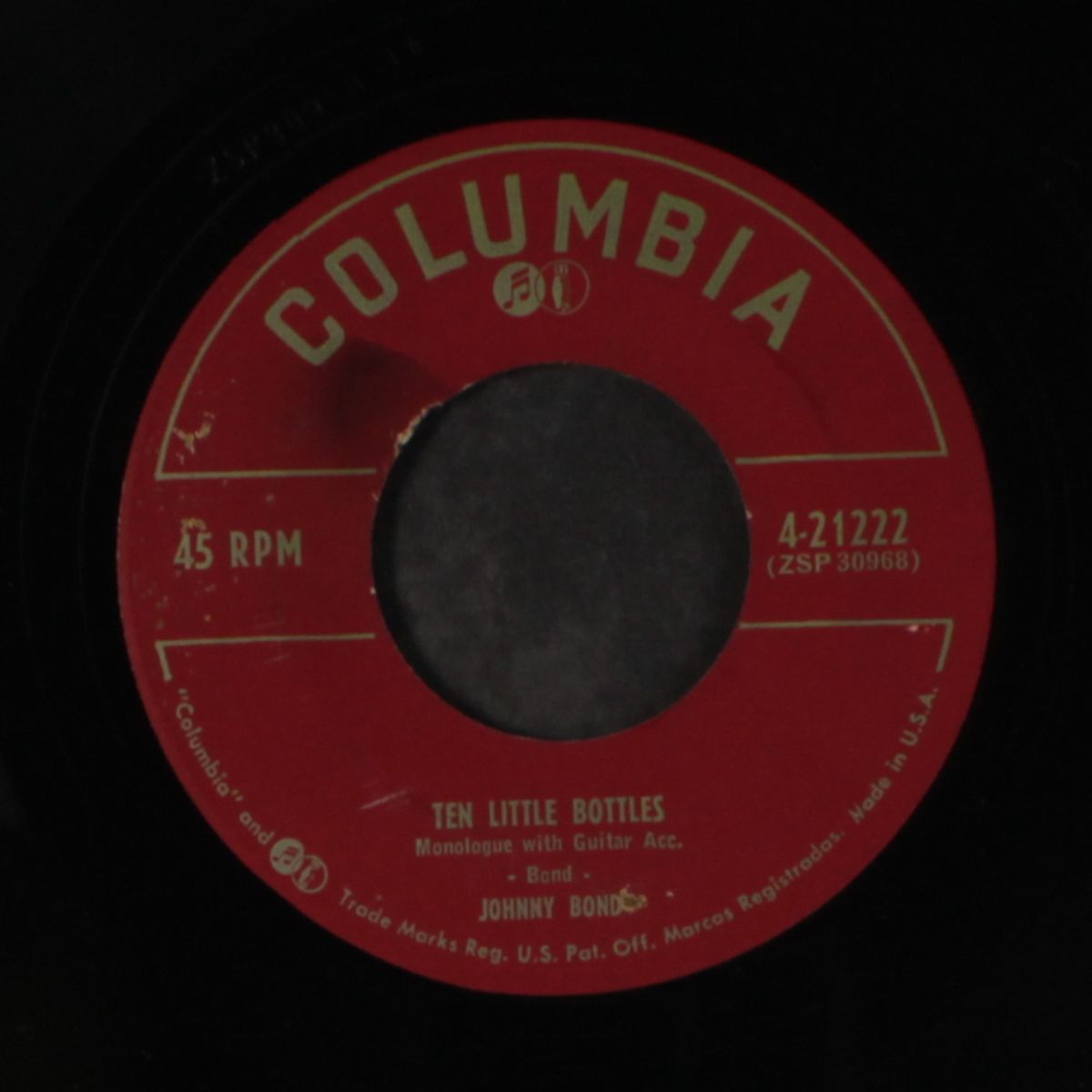 ten little bottles / they got me by JOHNNY BOND