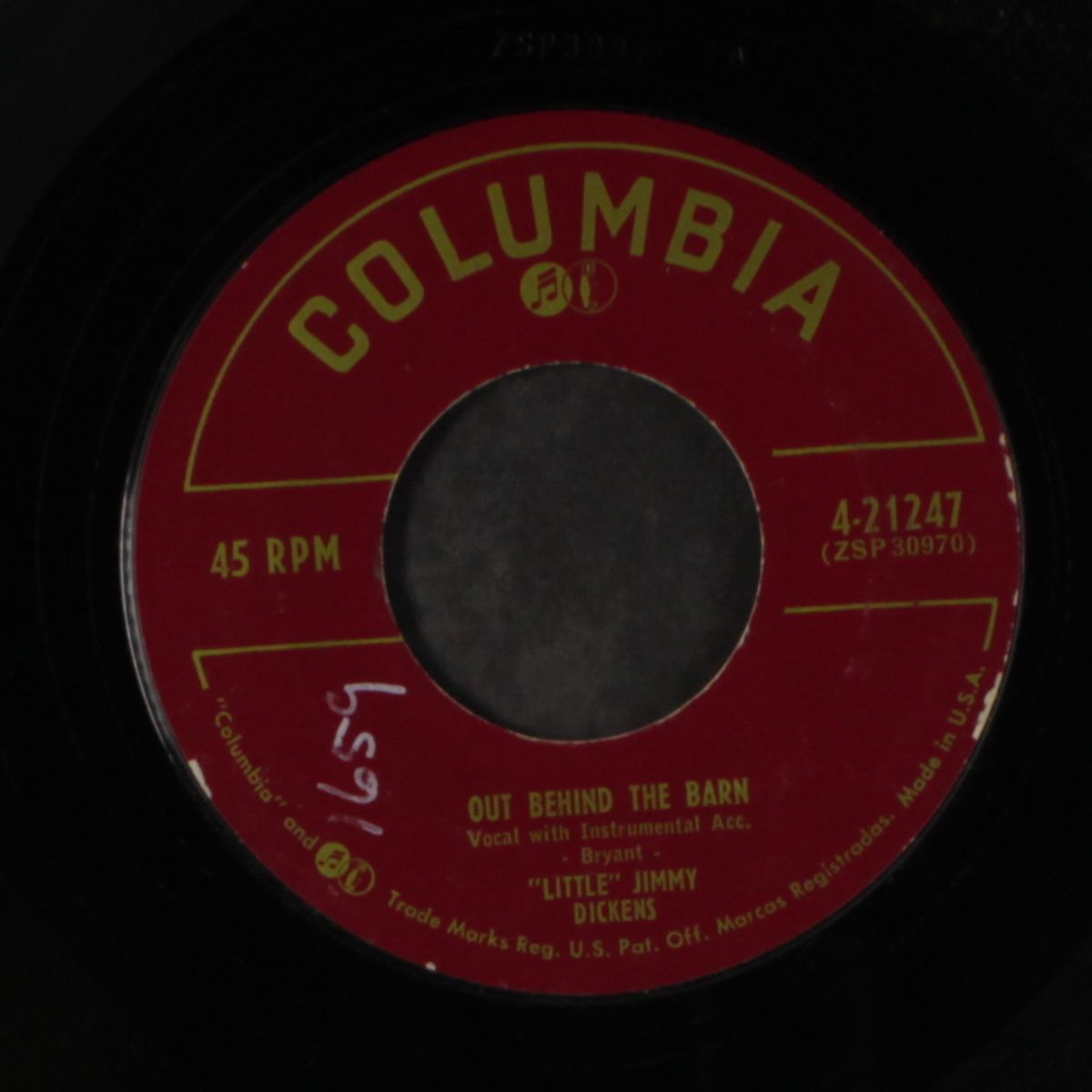 out behind the barn / closing time by LITTLE JIMMY DICKENS