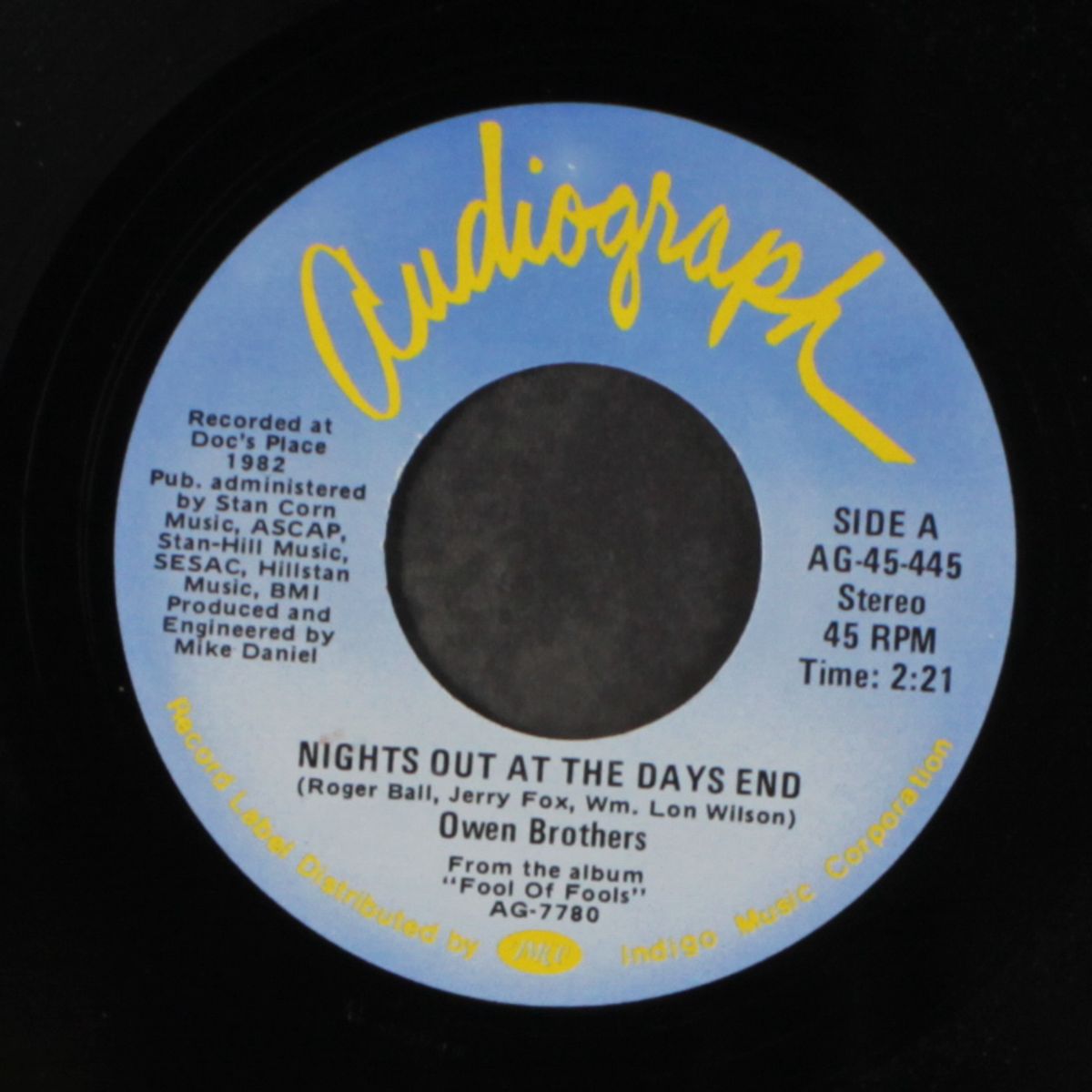 nights out at the days end by OWEN BROTHERS