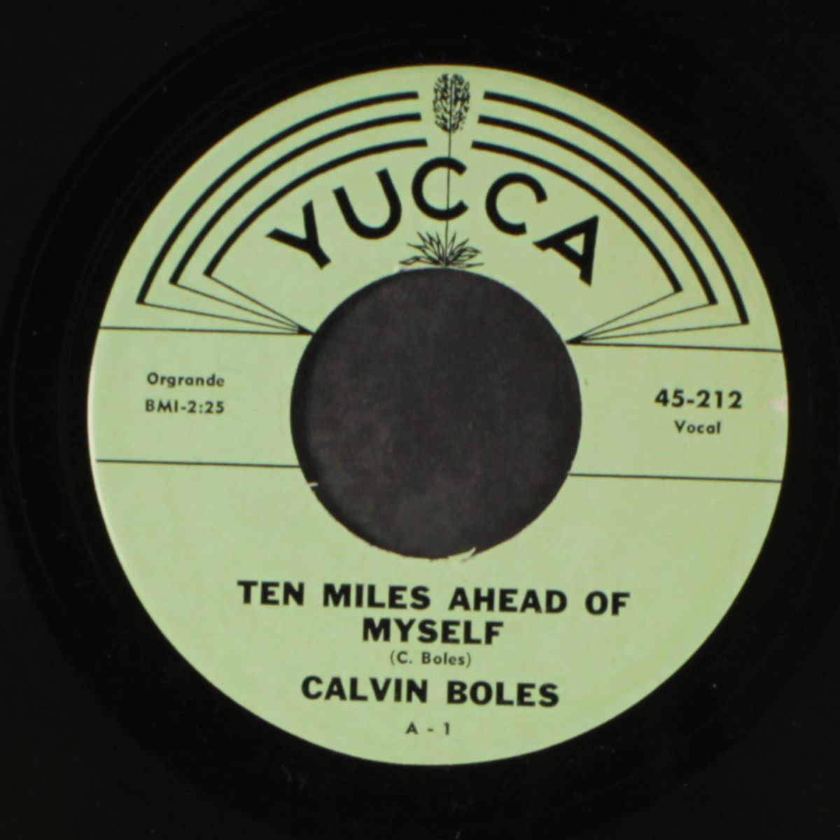 always another / ten miles ahead of myself by CALVIN BOLES