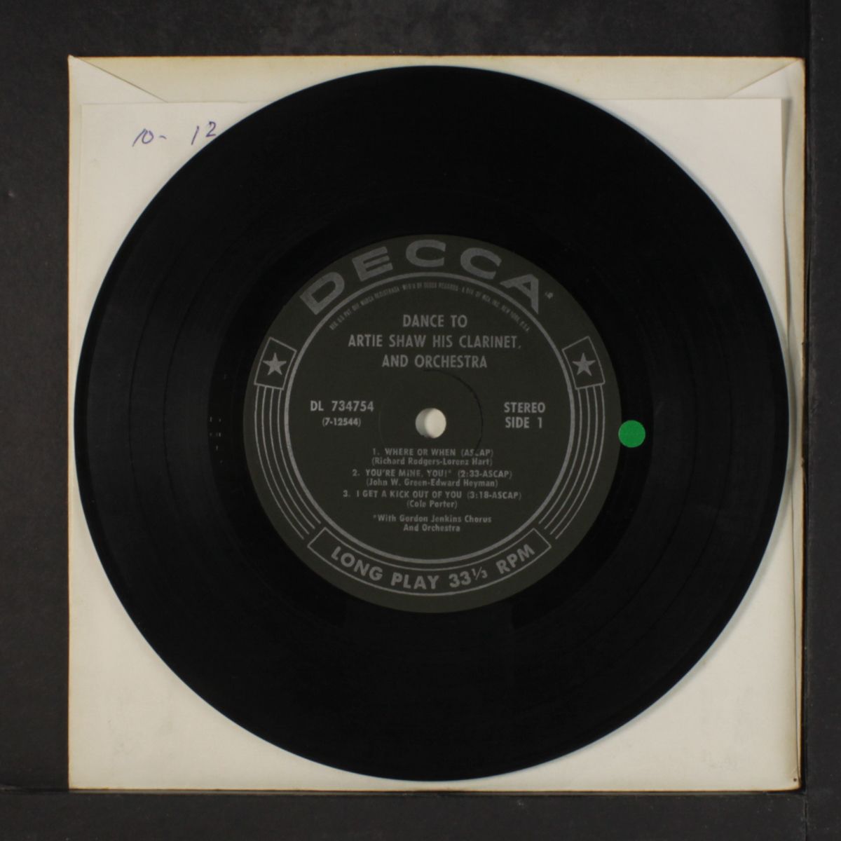 dance to artie shaw by ARTIE SHAW