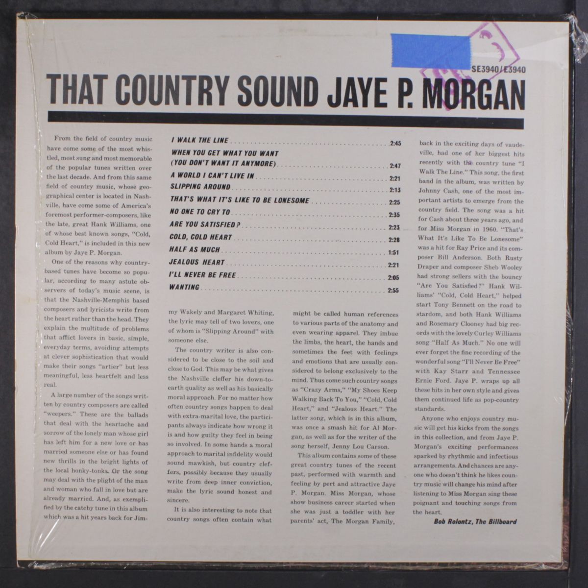 that country sound by JAYE P. MORGAN