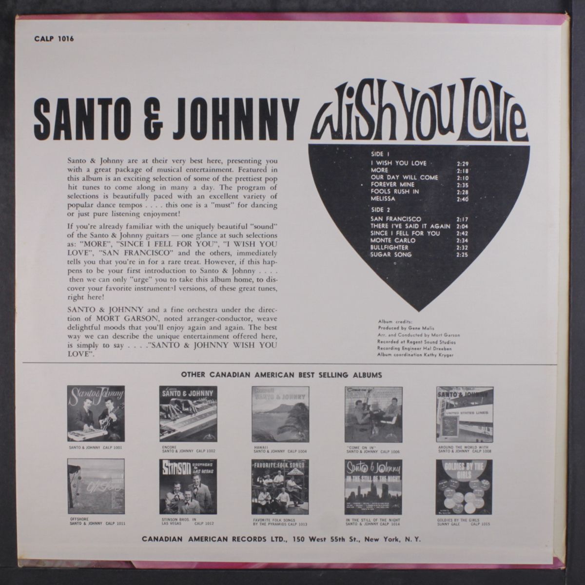 wish you love by SANTO & JOHNNY