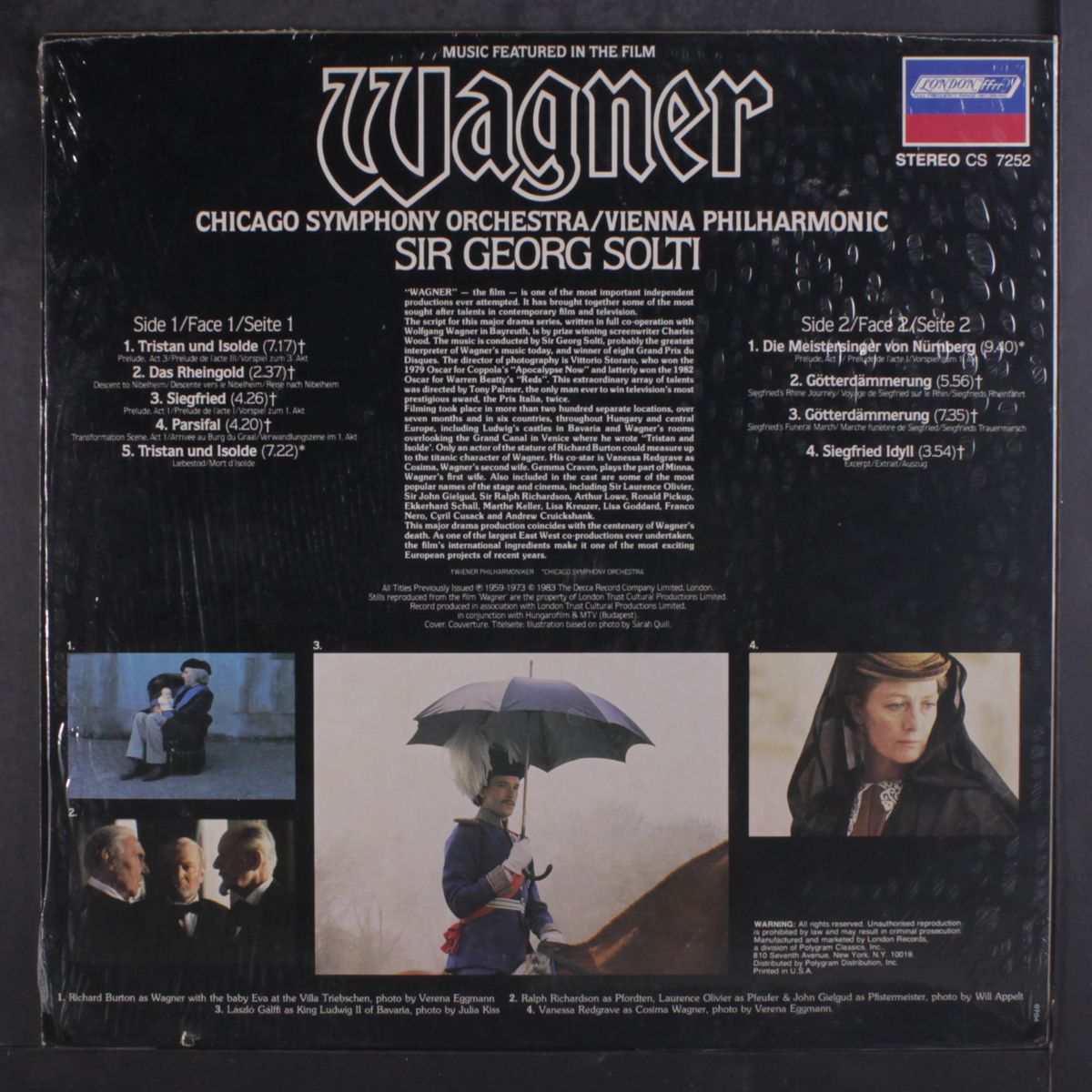 music featured in the film, wagner by SIR GEORG SOLTI