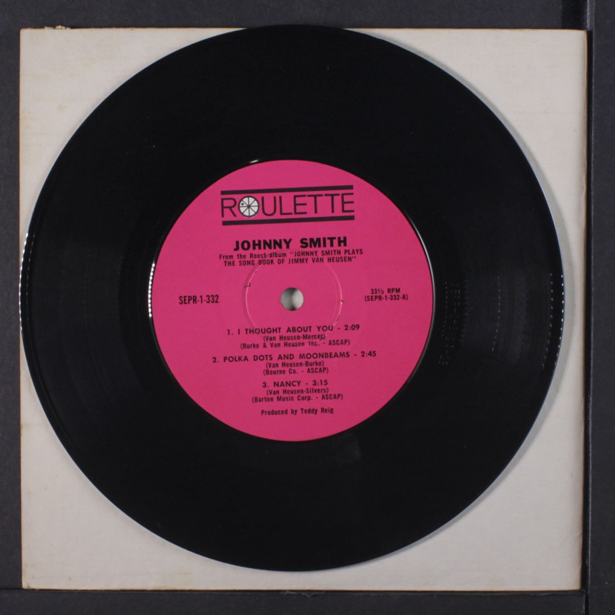plays the song book of jimmy van heusen by JOHNNY SMITH