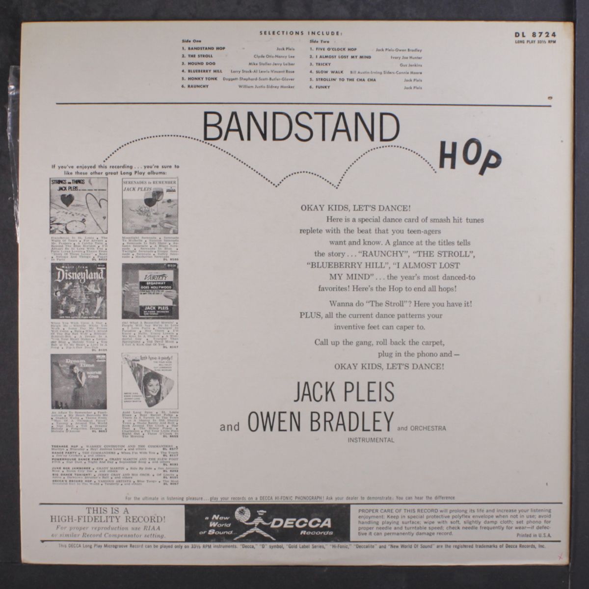 bandstand hop by JACK PLEIS