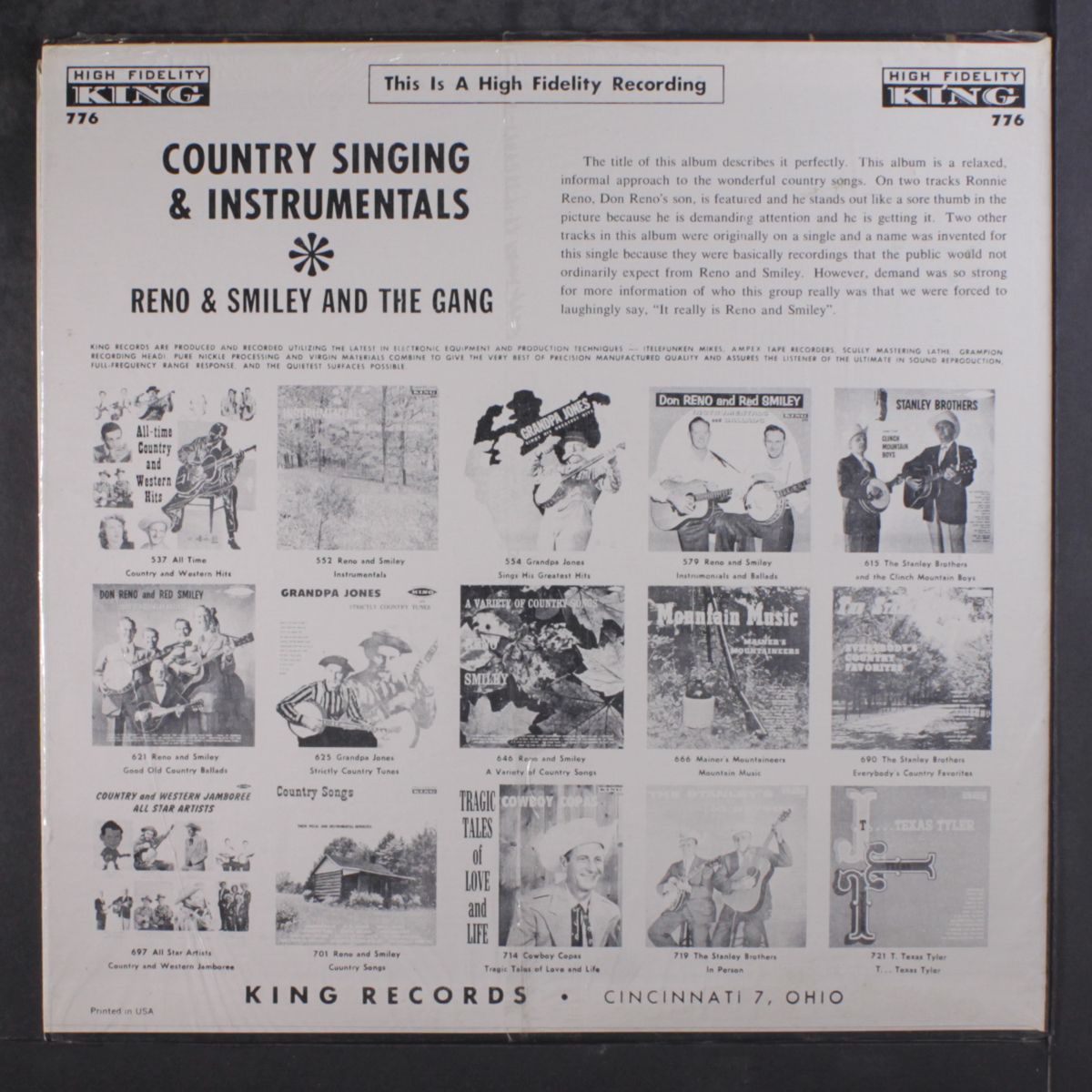 country singing & instrumentals by RENO & SMILEY