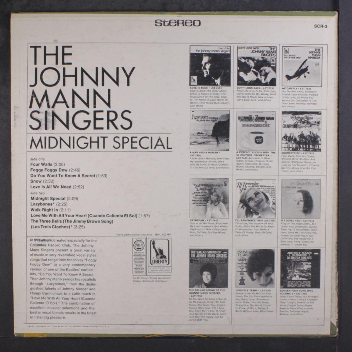 midnight special by JOHNNY MANN SINGERS