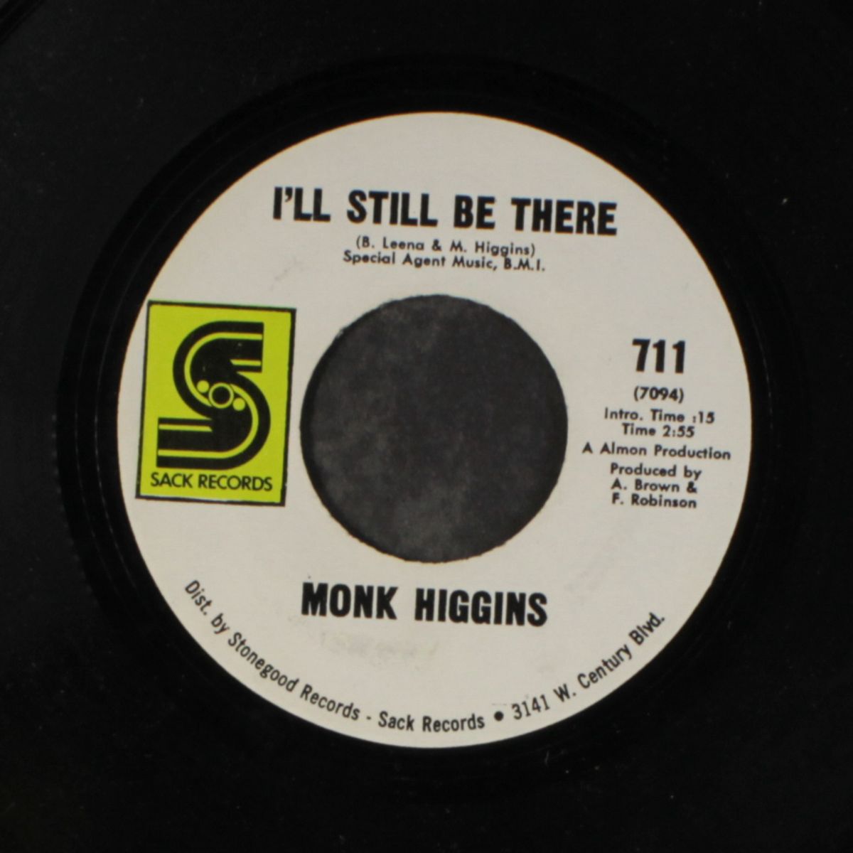 baby you're right / i'll still be there by MONK HIGGINS