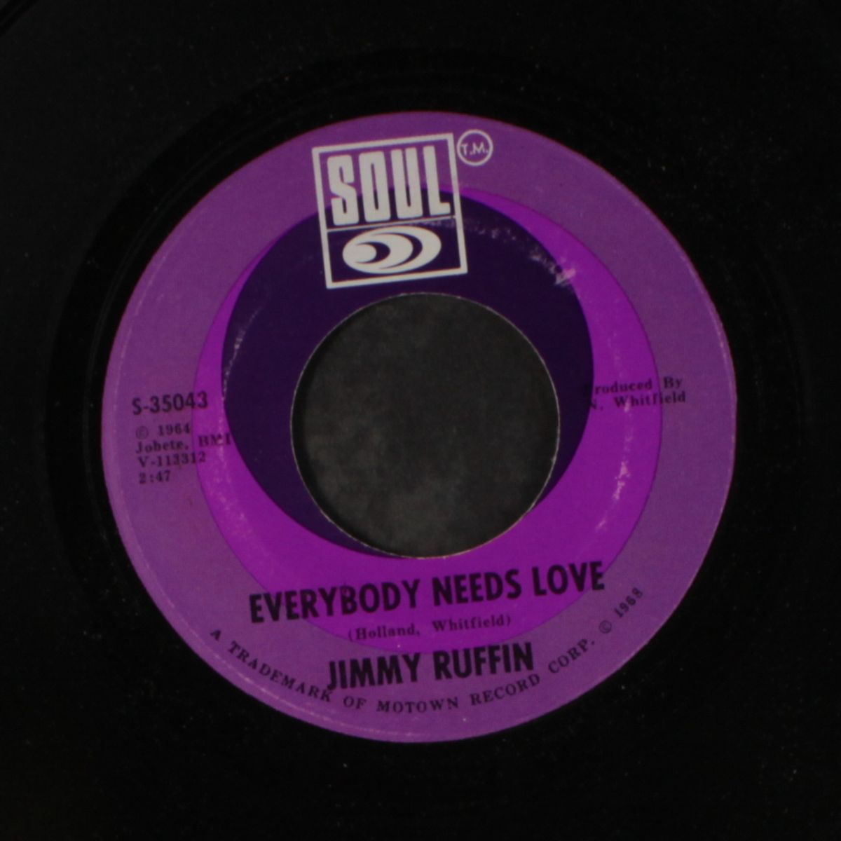 i'll say forever my love / everybody needs love by JIMMY RUFFIN