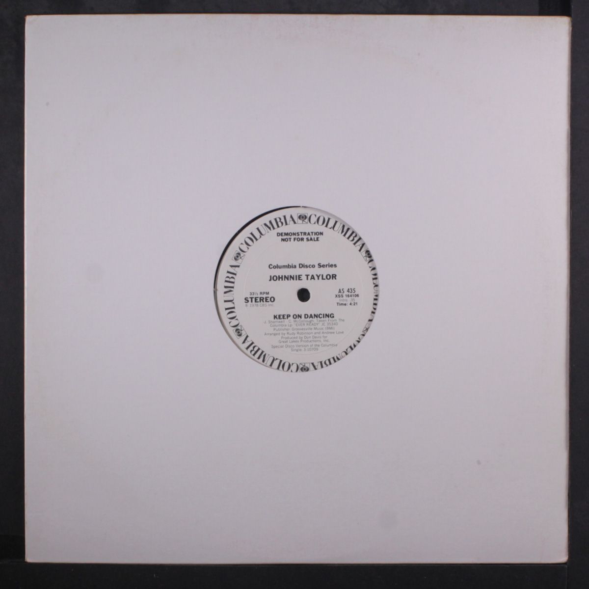 keep on dancing / mono by JOHNNIE TAYLOR