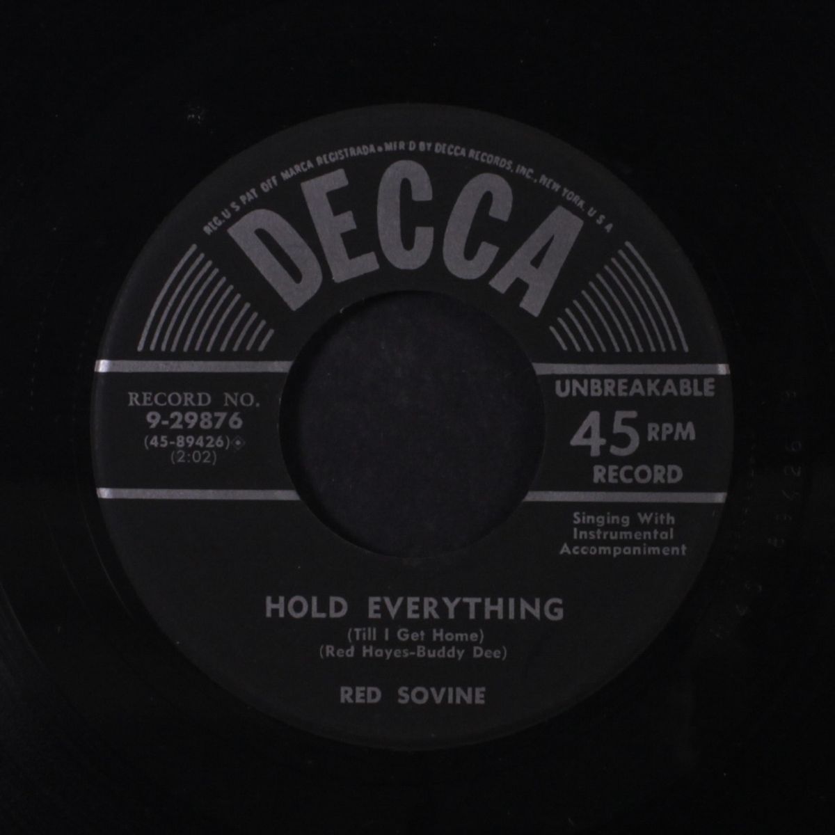 little rosa / hold everything by RED SOVINE & WEBB PIERCE