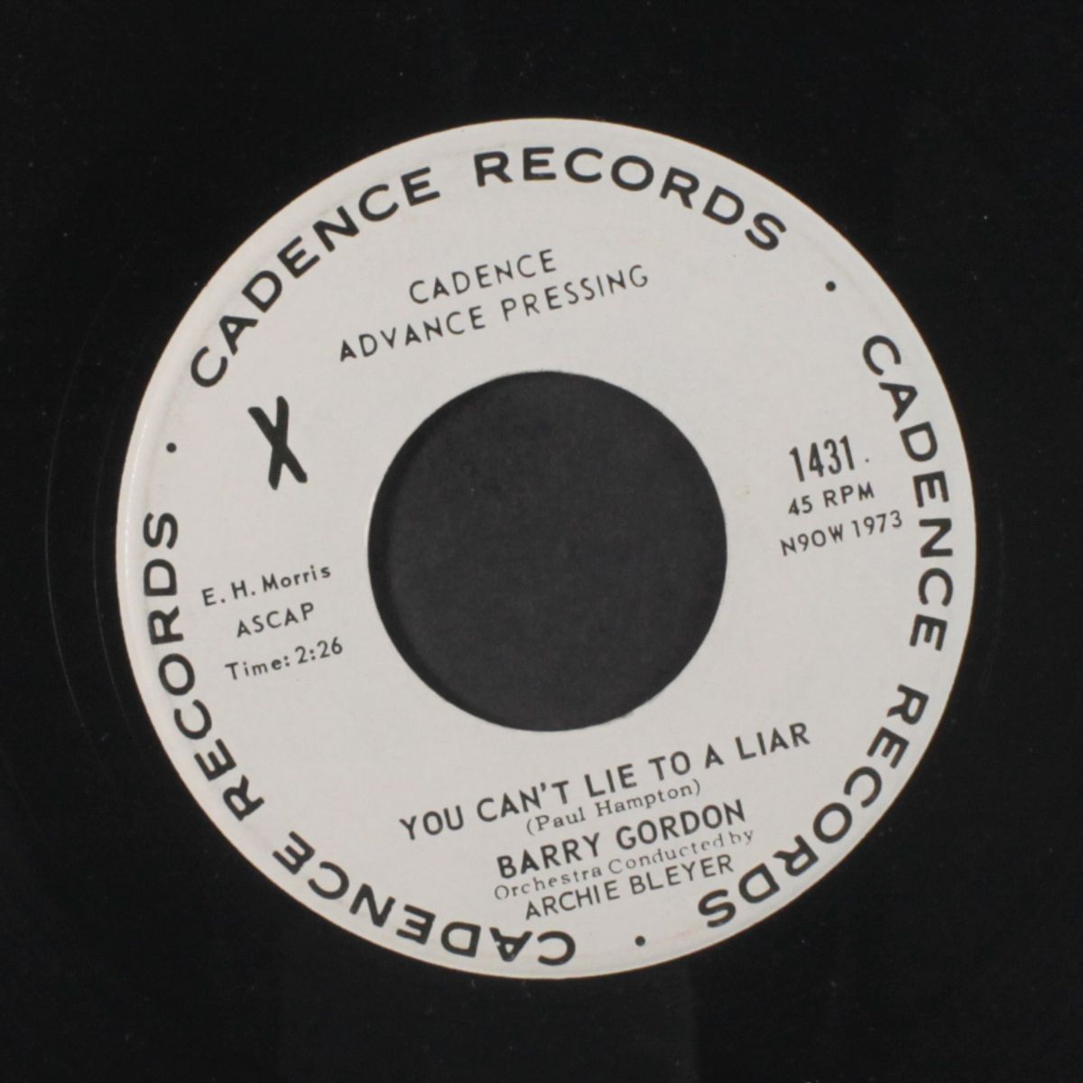 you can't lie to a liar / you can't see the trees by BARRY GORDON