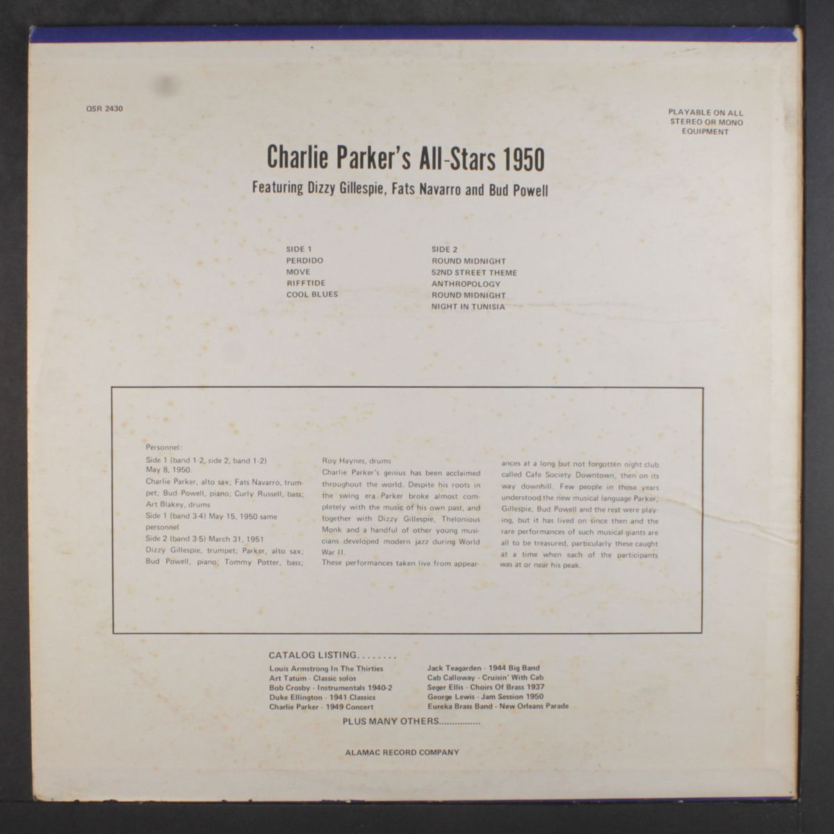 all stars 1950 by CHARLIE PARKER
