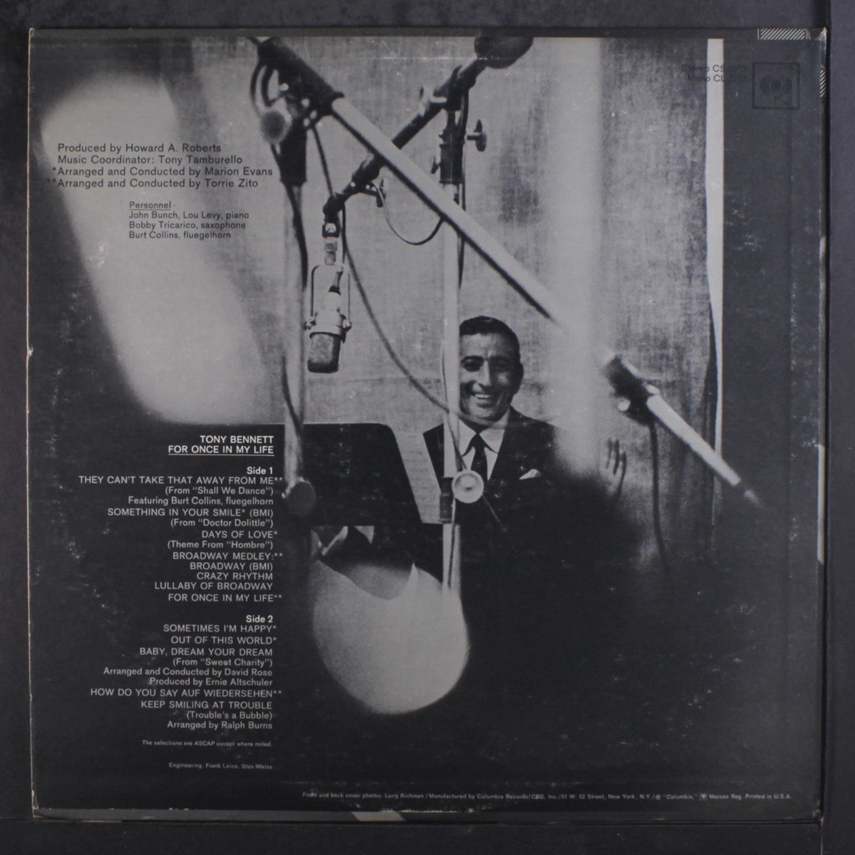 for once in my life by TONY BENNETT