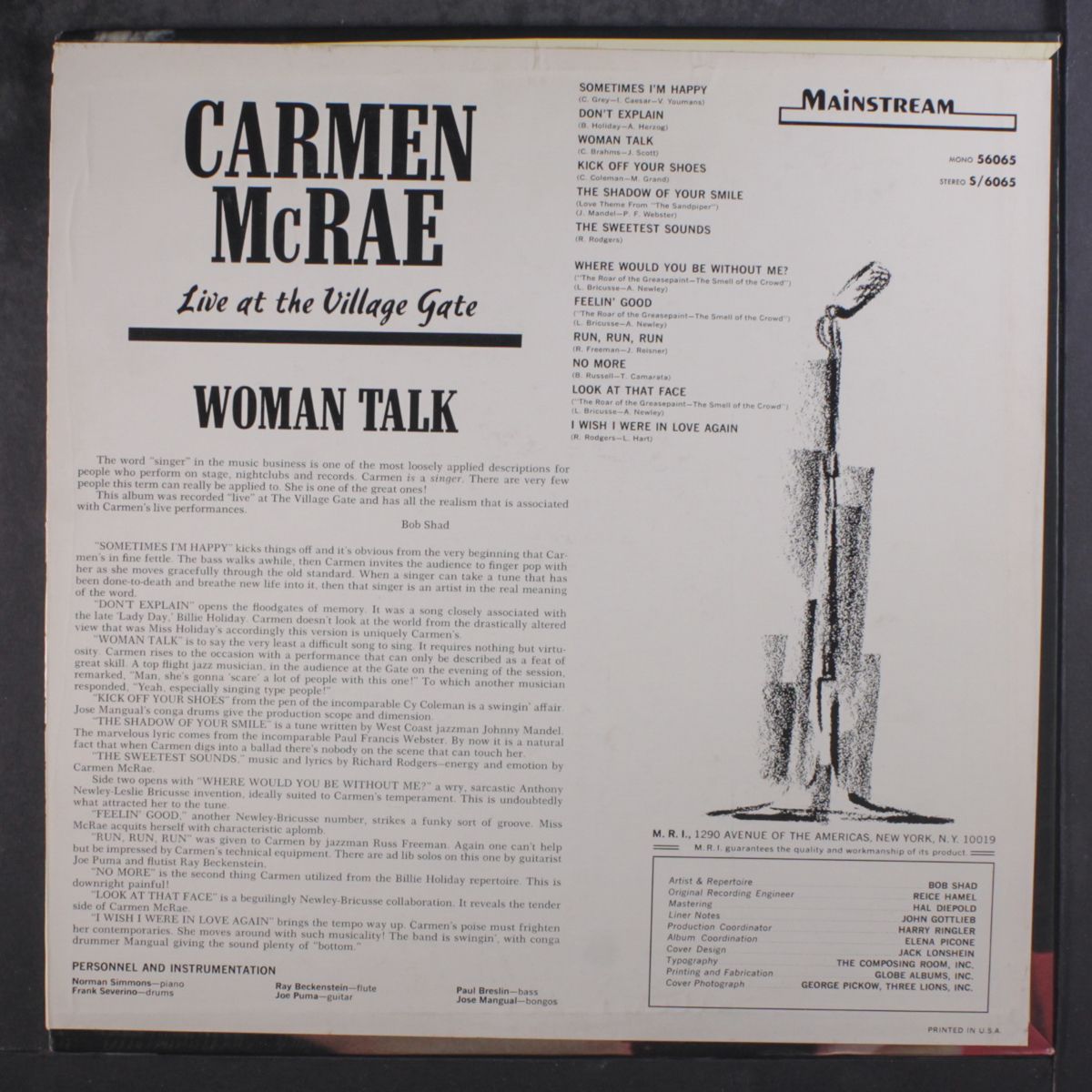 woman talk by CARMEN MCRAE