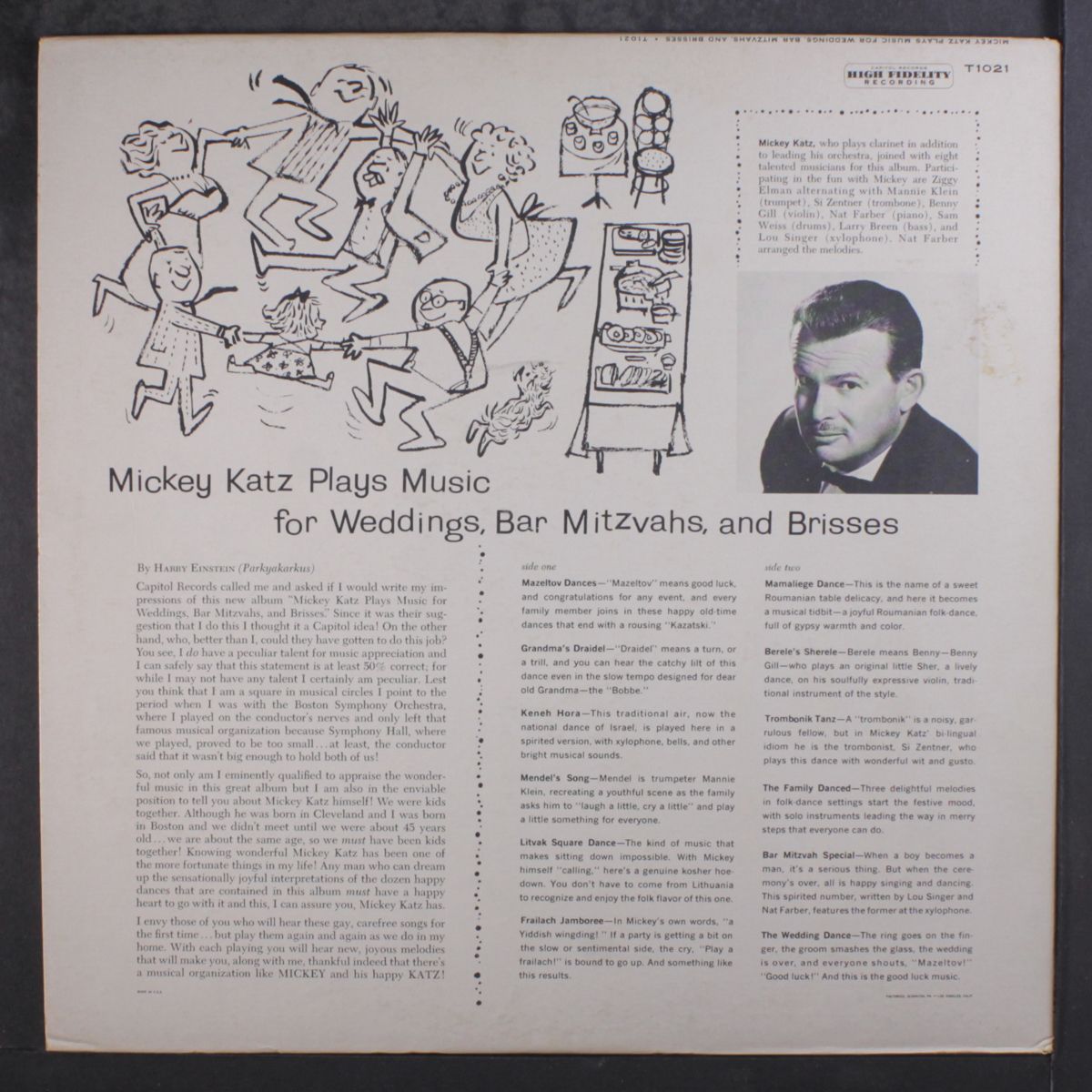 plays music for weddings, bar mitzvahs and brisses by MICKEY KATZ
