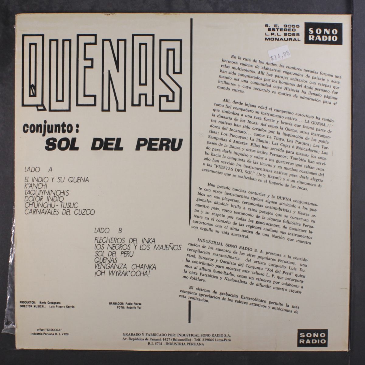 quenas by CONJUNTO SOL DEL PERU