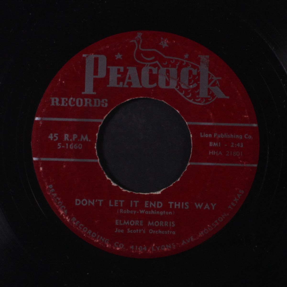 don't let it end this way / darling, depend on me by ELMORE MORRIS