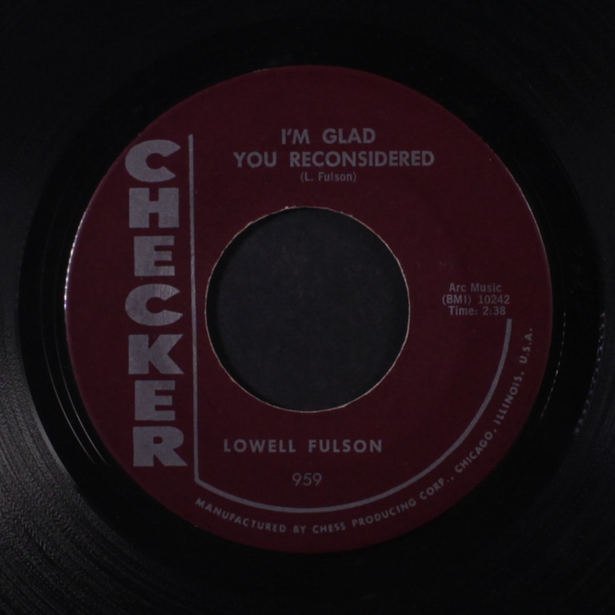 i'm glad you reconsidered by LOWELL FULSON